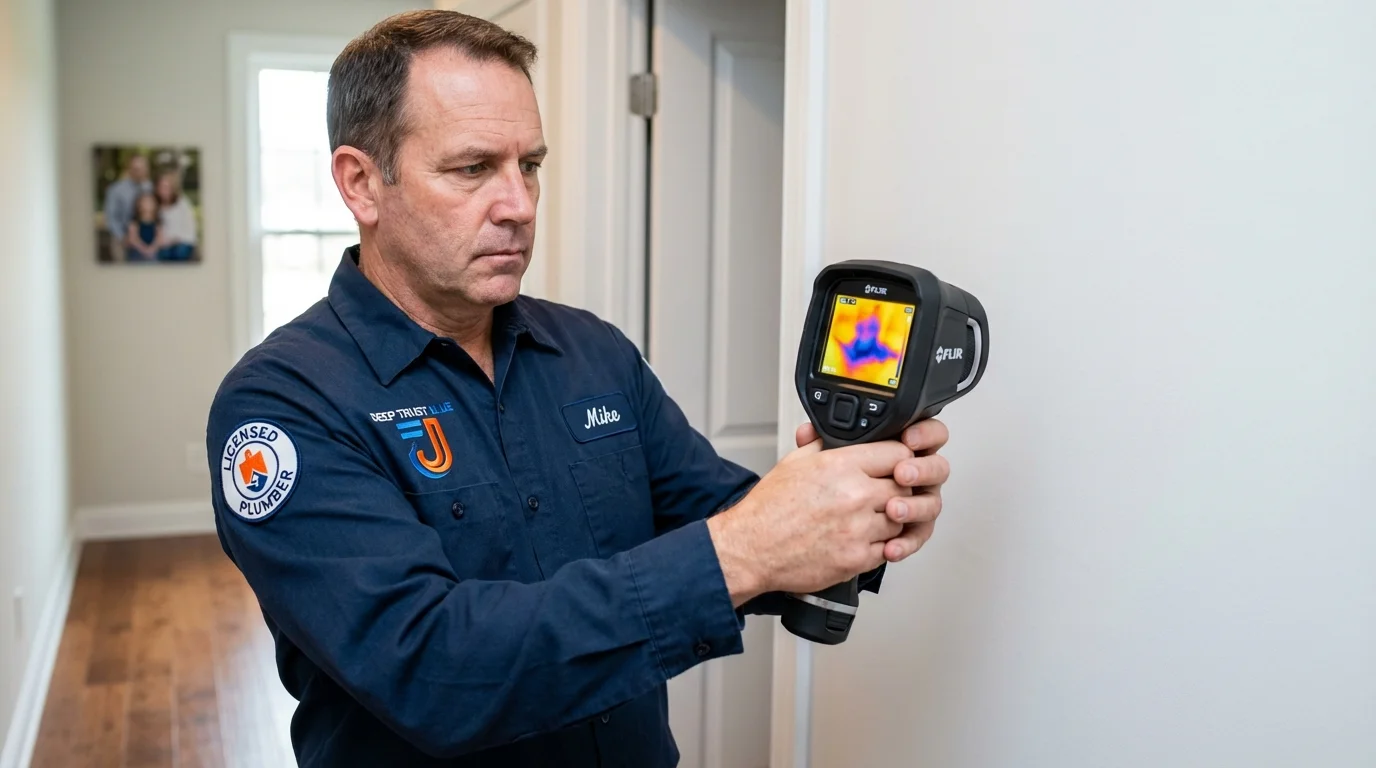 Thermal imaging leak detection by Johns Plumbing LLC in Bealeton